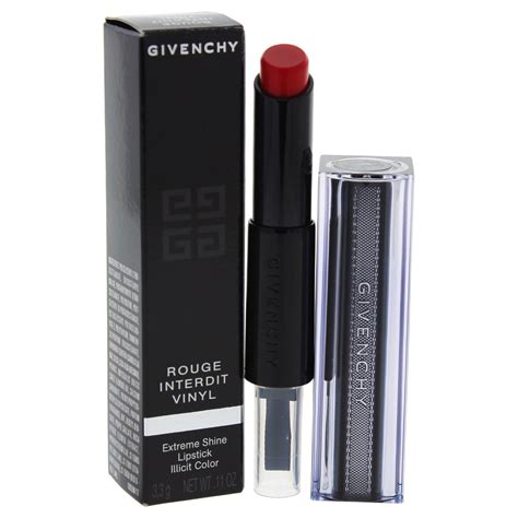 givenchy rouge interdit vinyl lipstick|givenchy rouge interdit vinyl color enhancing.